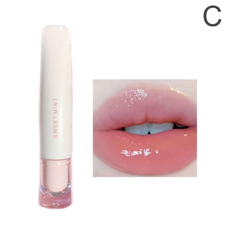 Sweet Mint Lip Gloss/Lip Tint: Moisturizing, Hydrating, Glass-like Lip Color, Waterproof, Long-lasting, Glossy Mirror-like Lip Gloss